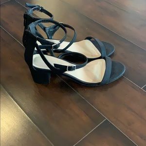 Block heel strappy heels